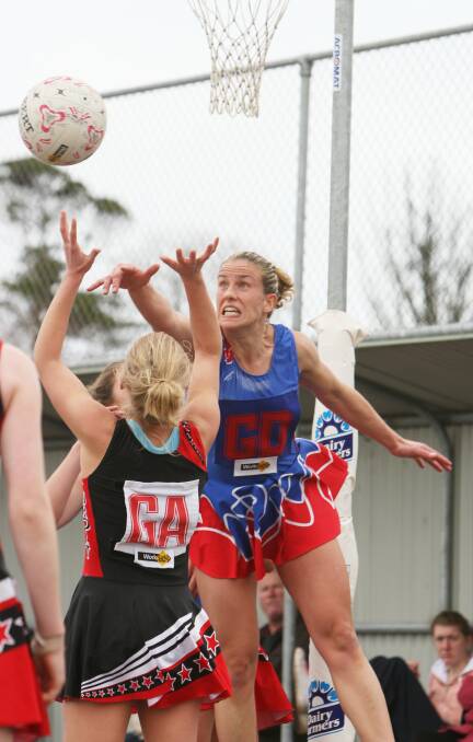 DETERMINED: Megan Titmus played more than 300 Hampden league A grade netball games, earning a reputation as a tough, consistent defender.