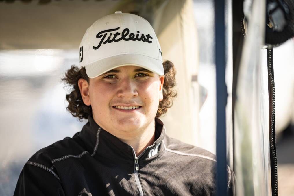 Lachie Walker works at Warrnambool Golf Club and attends Emmanuel College. Picture by Sean McKenna 