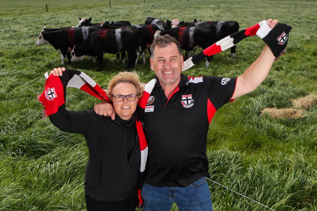 PROUD PARENTS: Jan and Don Marshall love watching their son Rowan play for AFL club St Kilda. Picture: Morgan Hancock 