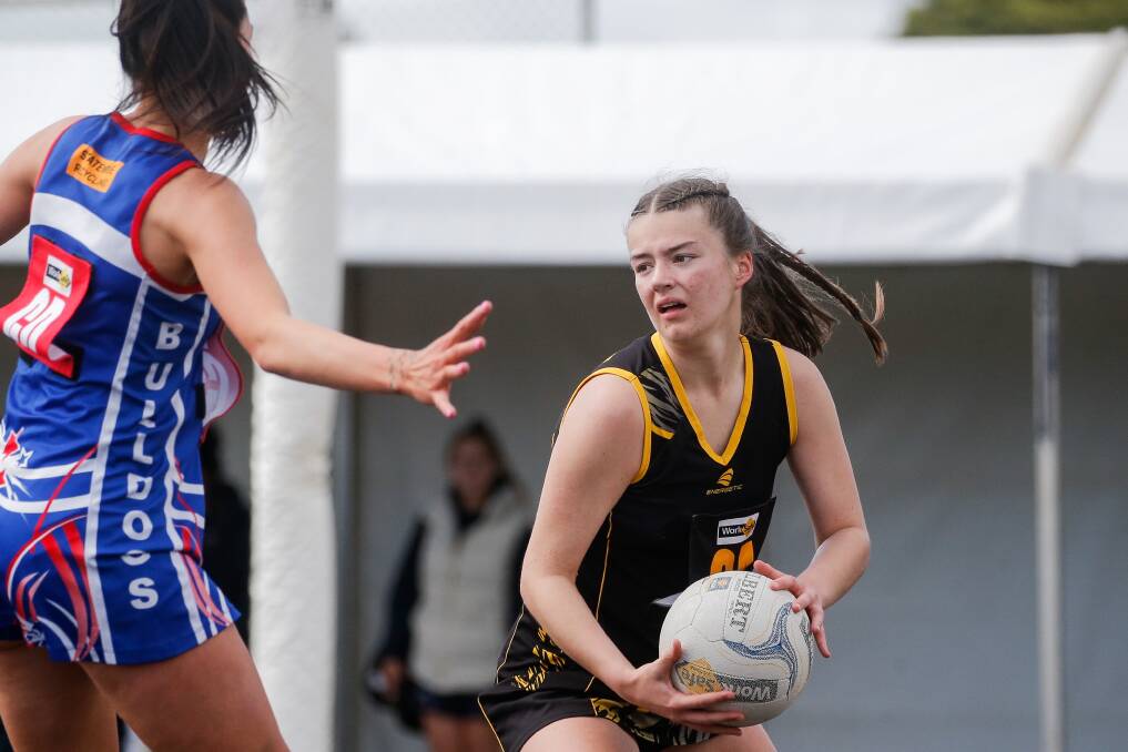 Paiyton Noonan is one of Merrivale's up-and-coming netballers. Picture by Anthony Brady 