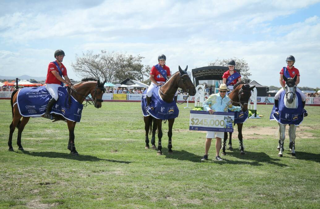 The winning team, featuring Mortlake rider Katie Hope. Picture by Michelle Terlato Photography 