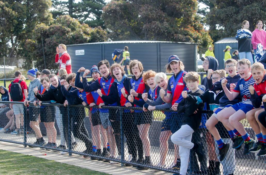 FOR THE CLUB: Terang Mortlake supporters during the HFNL under 14 grand final against Hamilton Kangaroos. Picture: Anthony Brady 