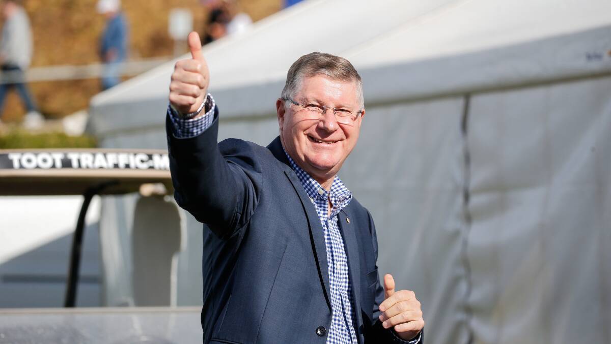 THUMBS UP: Denis Napthine favours changes to the May carnival schedule. Picture: Anthony Brady 