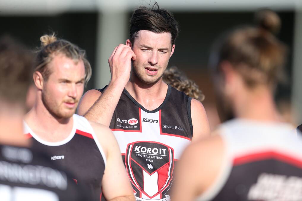 BACK FOR MORE: Multiple premiership-winning ruckman Jeremy Hausler during a break in match practice against Portland on Wednesday. Picture: Chris Doheny 