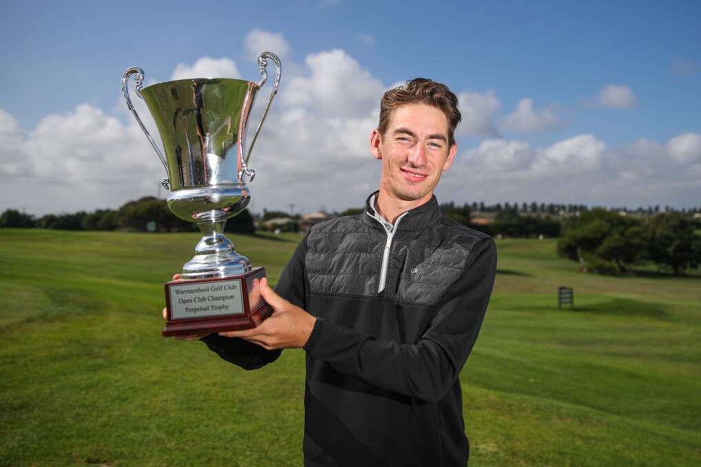 SKILFUL: Caleb Perry is Warrnambool Golf Club's reigning men's club champion. Picture: Morgan Hancock 