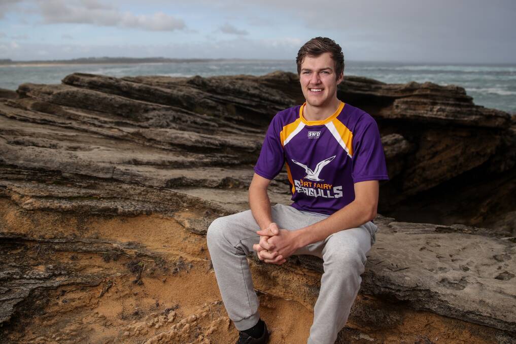 SETTLING IN: Jayden Ward is one of Port Fairy's up-and-coming footballers. Picture: Morgan Hancock 