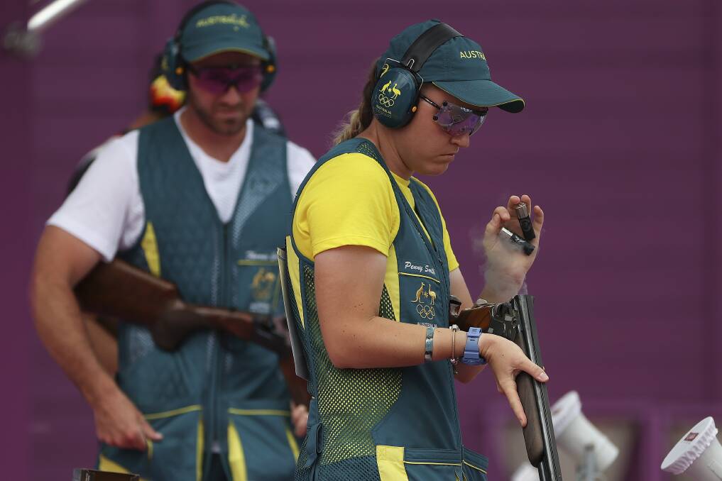 WORLD STAGE: Penny Smith honed her trap shooting skills in south-west Victoria and took them to the Tokyo Olympics. She is currently in quarantine in the Northern Territory after returning from overseas. Picture: AAP