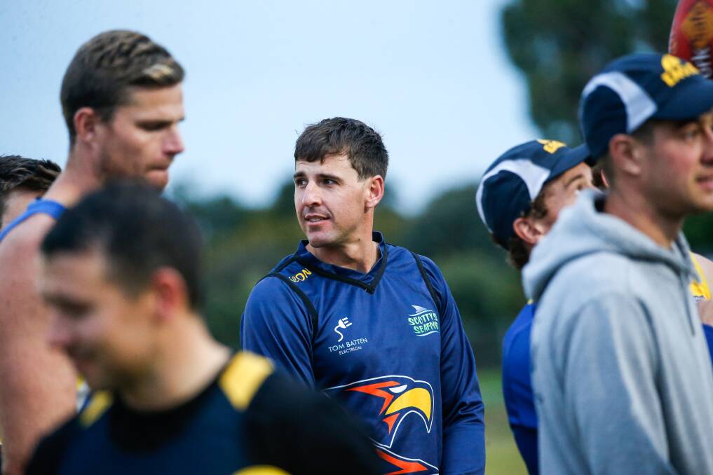 SIDELINED: Tom Batten will miss North Warrnambool Eagles' clash with Portland. Picture: Anthony Brady 