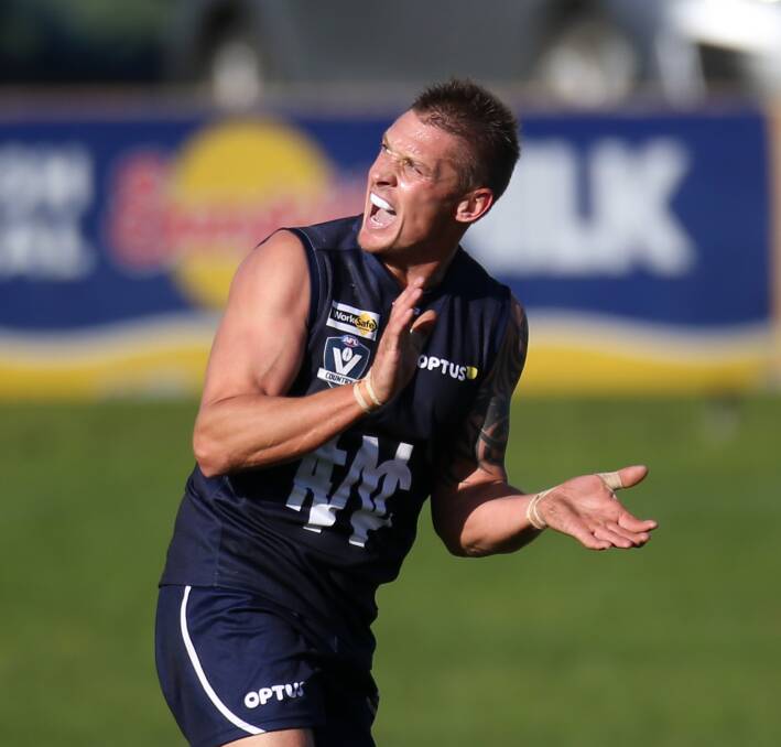 HAPPY TO BE HOME: Jason Rowan, now, 34, will don the Navy Blue in 2021 after signing with Warrnambool - the club he first played for in the under 14s. 