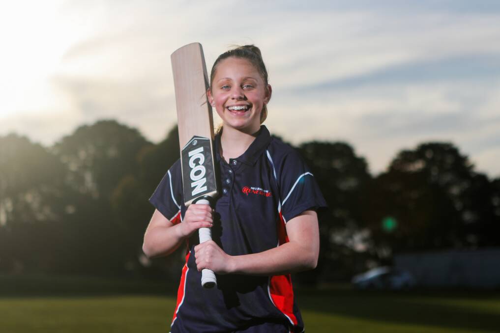 BUSY: Hannah Rooke is one of the south-west's emerging female cricketers. Picture: Morgan Hancock 