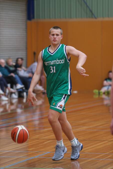 THIS WAY TO FINALS?: Warrnambool Seahawks' George Stevens will represent his club at under 18 level this weekend. 