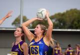 Chelsea Quinn shot 40 goals in North Warrnambool Eagles' win against Port Fairy. Picture by Justine McCullagh-Beasy 