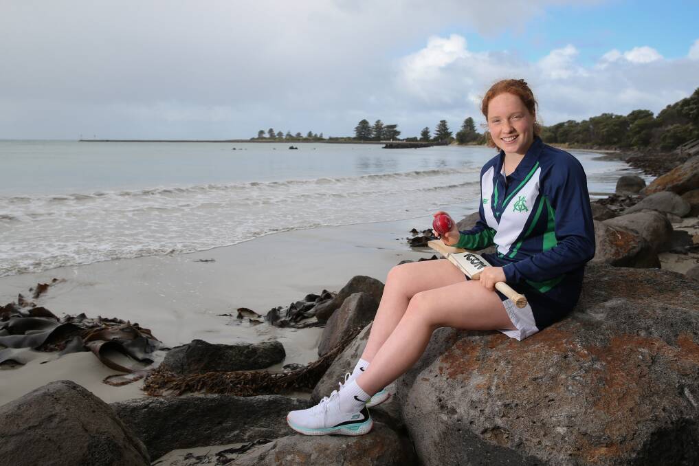 SEASIDE HOME: Maddie Green plays cricket and netball for her home town's clubs. 