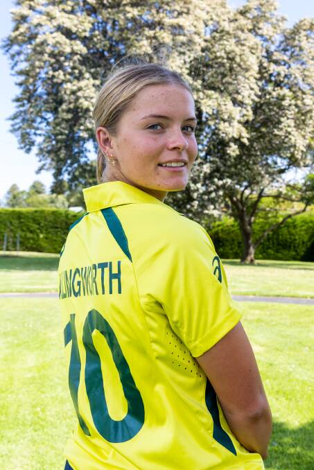 Milly Illingworth is proud to represent Australia in cricket. Picture by Eddie Guerrero 