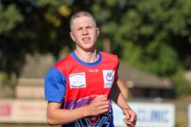 Terang Mortlake's Jack Fowler, pictured at pre-season training, made his Hampden league senior debut in round three. Picture by Justine McCullagh-Beasy 