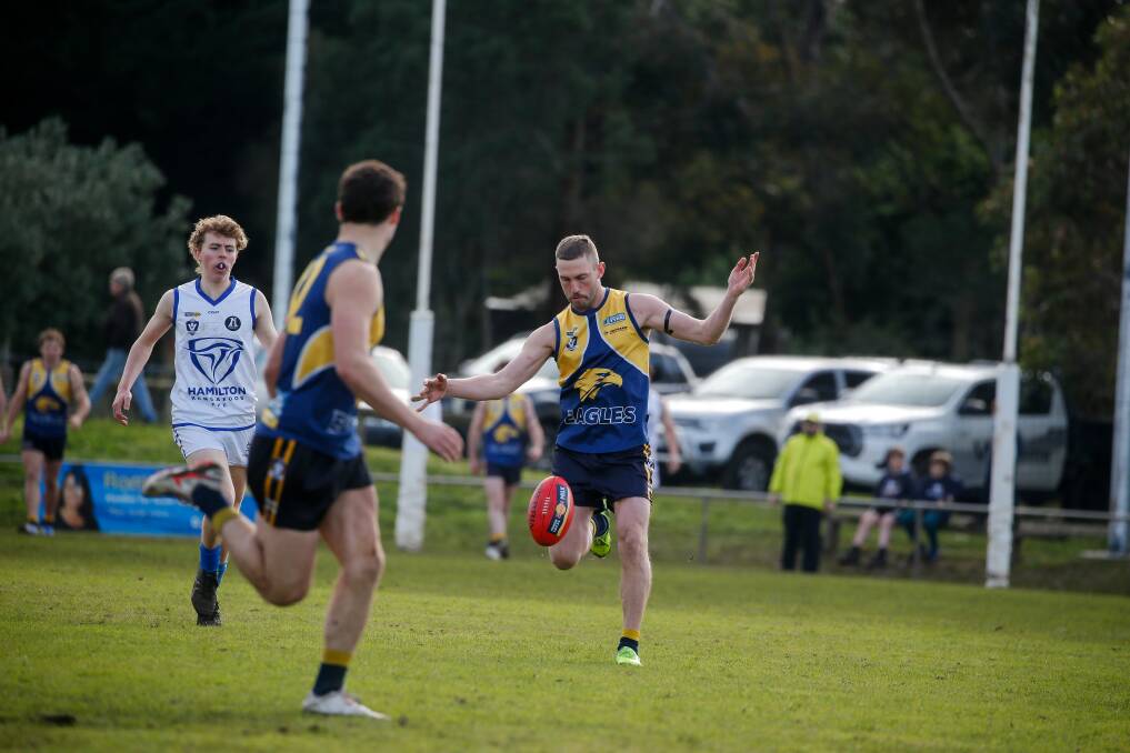 HOME: Billie Smedts is a mid-season addition to North Warrnambool Eagles' side. Picture: Anthony Brady 