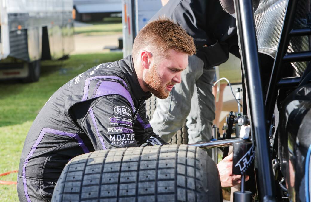 American Cole Macedo will make his Grand Annual Sprintcar Classic debut later this month. Picture by Anthony Brady 