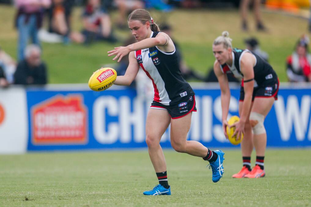 LESSONS: Renee Saulitis took lessons from her three AFLW appearances in 2021. Picture: Morgan Hancock 