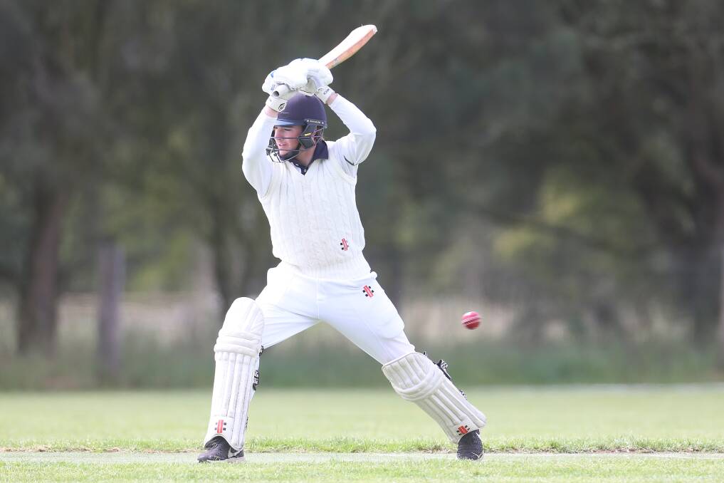 TON OF FUN: Hamish Gleeson made 117 for Yambuk in Grassmere Cricket Assocation on Saturday. Picture: Mark Witte