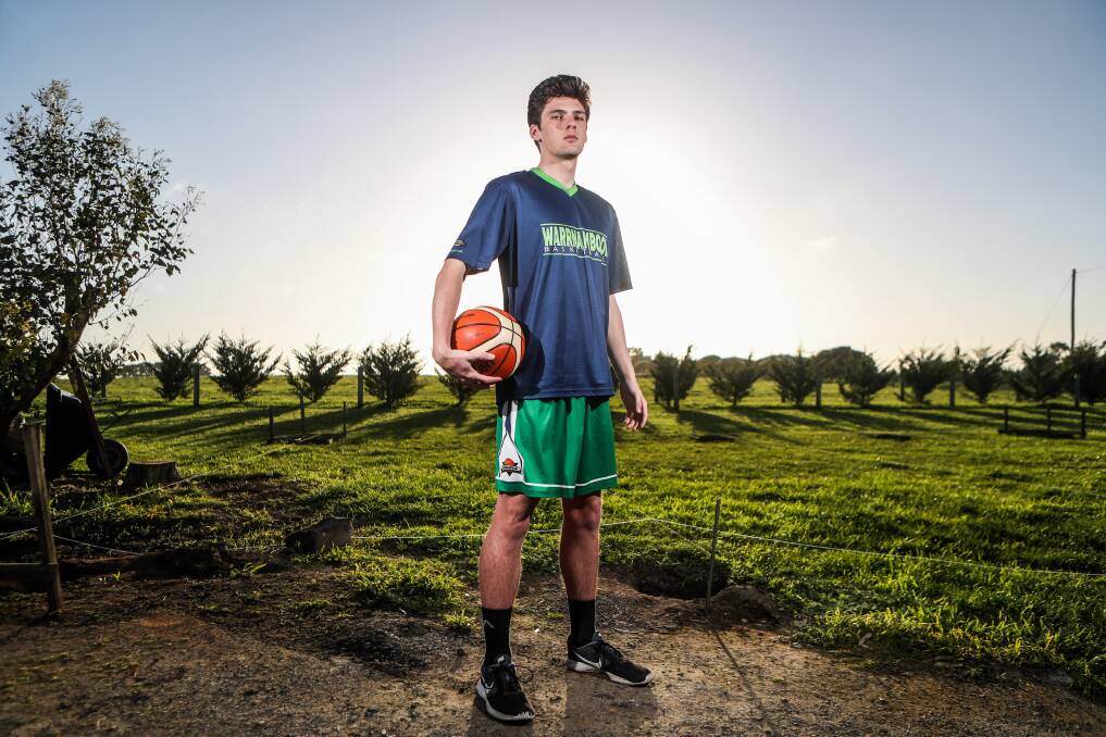 FIELD OF DREAMS: Mailors Flat teenager Riley Nicolson would like to play basketball for an American college or in Australia's national league, the NBL. Picture: Morgan Hancock 