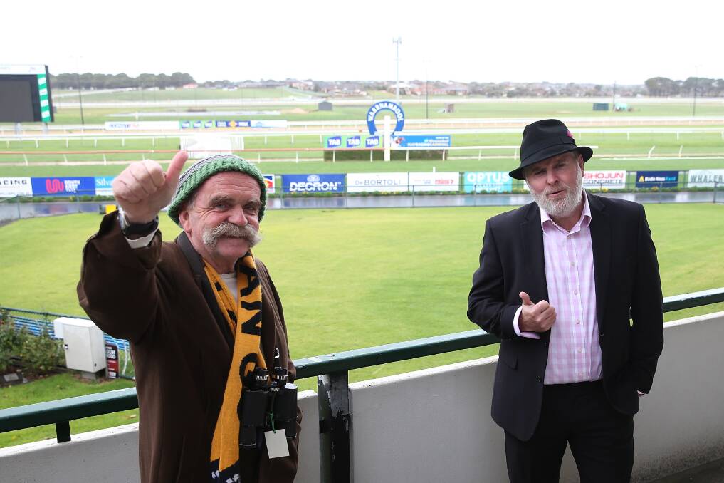RACE ATTIRE: The Standard's Tim Auld and Andrew Thomson have followed the May Racing Carnival for years. Picture: Mark Witte