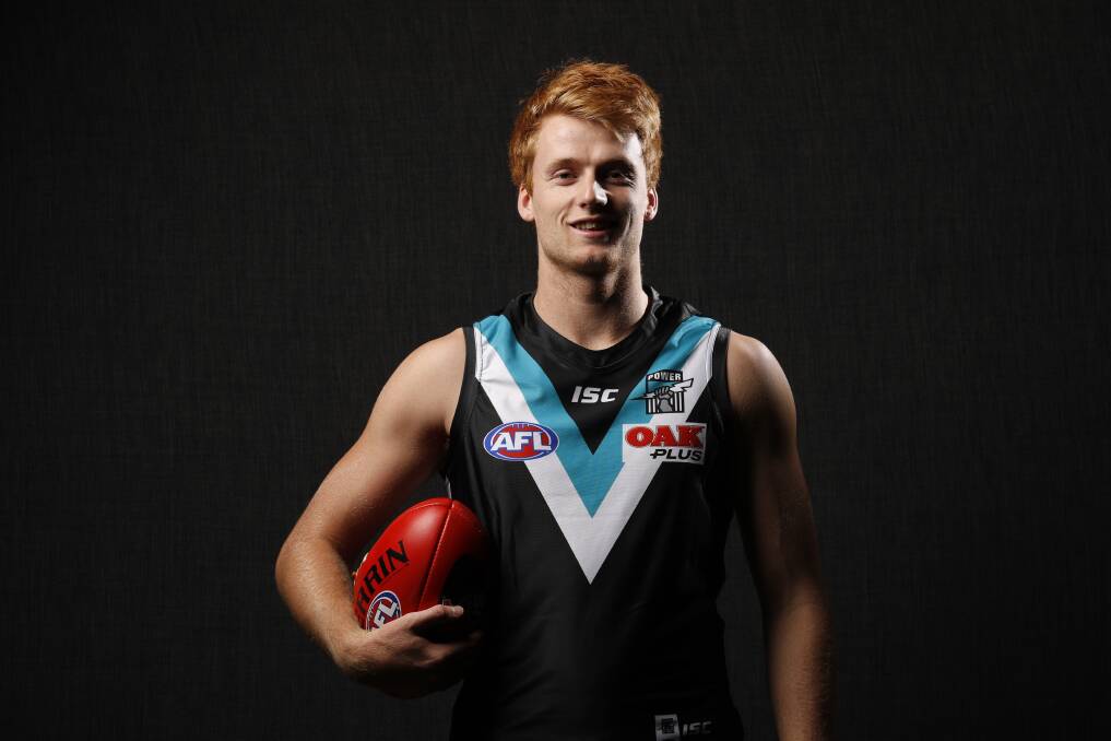 SIDELINED: Willem Drew will miss the start of the AFL season after undergoing surgery. Picture: Port Adelaide Football Club