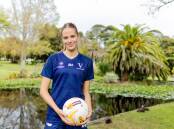 Warrnambool's Eva Ryan, pictured at the botanic gardens, is taking strides in her netball career. Picture by Anthony Brady 