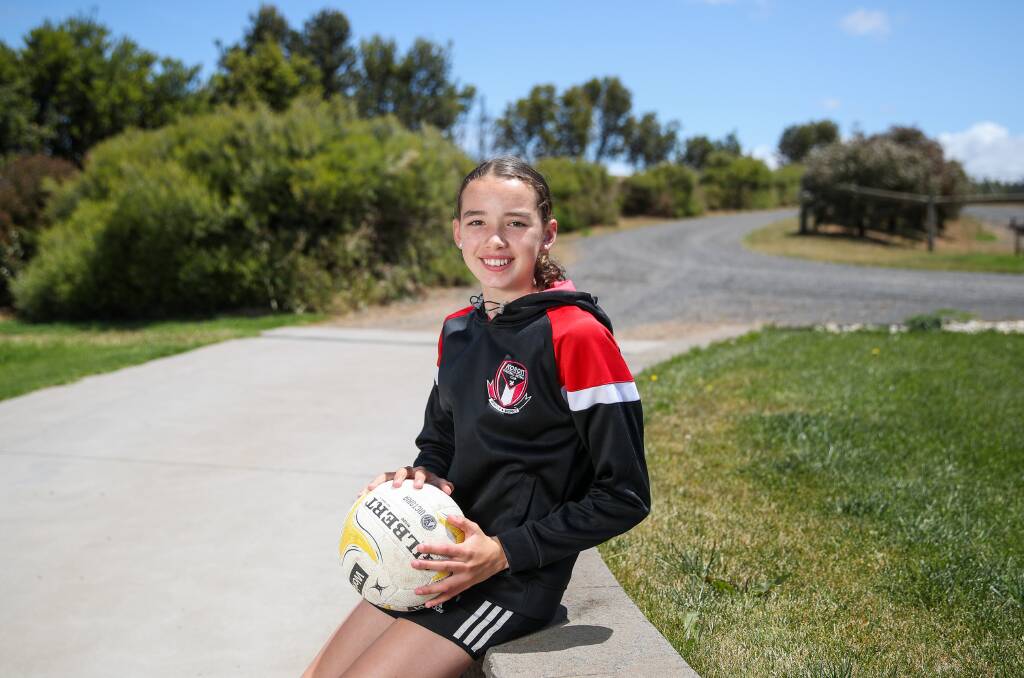 WELL PLAYED: Koroit netballer Indi O'Connor has made a School Sport Victoria under 12 netball team. Picture: Morgan Hancock 