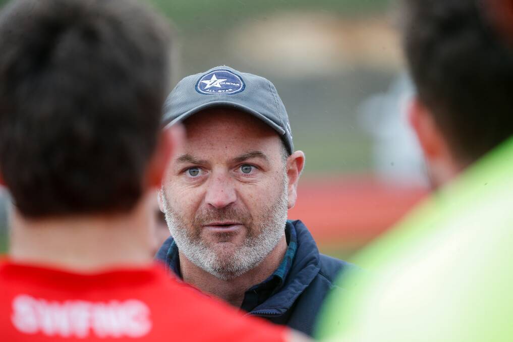 BAFFLED: South Warrnambool coach Mat Battistello is disappointed his side's game against Warrnambool on Saturday will be played a ground he describes as "sub-par". Picture: Anthony Brady 