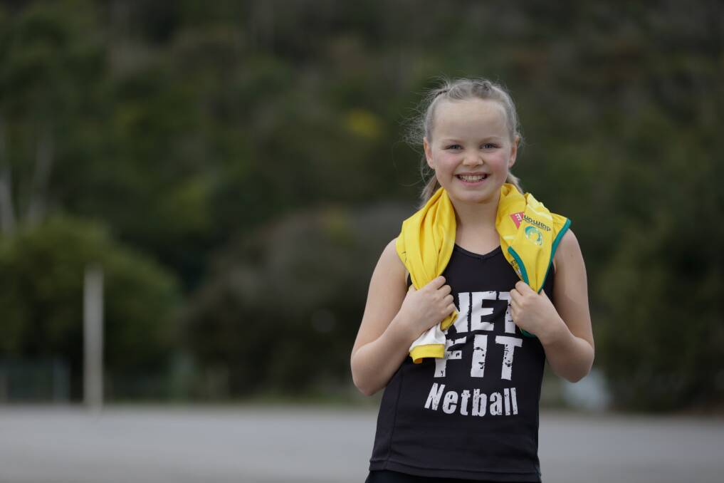 GRATEFUL: Matea McKenzie, 11, has relished being part of NETFIT's video tutorials. Picture: Mark Witte 