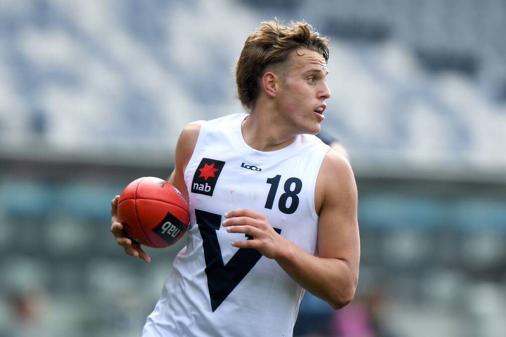 BIG V: George Stevens amassed 14 disposals in his first game for Vic Country. He will play against Vic Metro again on Monday in Bendigo. Picture: Getty Images 