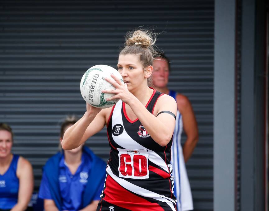BACK ON COURT: Kasey Barling has returned from maternity leave. Picture: Anthony Brady 