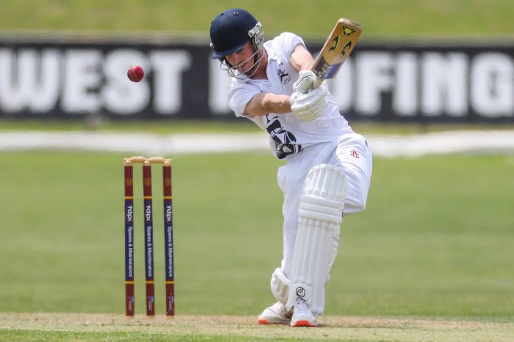 HITTING FORM: Port Fairy captain George Macdonald has his best performance of the season on Saturday, making 75. Picture: Morgan Hancock 