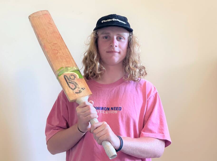 TRAVEL FACTOR: Hugh Fleming returns to Warrnambool from boarding school in Ballarat to play cricket. 