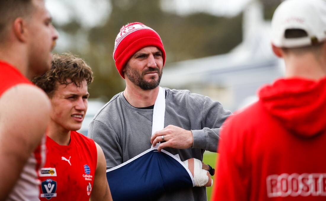 South Warrnambool footballer Ricky Henderson was injured and missed matches in the back-end of the 2022 season. Picture by Anthony Brady
