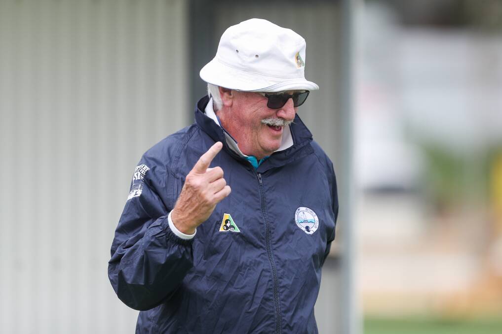 THIS WAY TO THE TOP: Bob Mallett hopes Port Fairy can keep its season alive on Tuesday. It plays Timboon Maroon in an elimination final. Picture: Morgan Hancock 