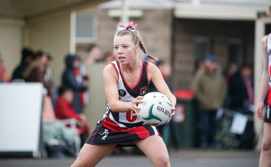Koroit's Shelby O'Sullivan made her open grade debut aged 13. Picture by Anthony Brady 