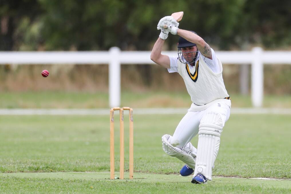 AT THE CREASE: Justin Lynch returned to cricket in season 2019-20, playing for Grassmere. Picture: Morgan Hancock