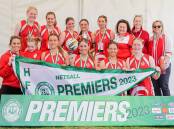The successful South Warrnambool team savours its 17 and under reserves grand final win. Picture by Anthony Brady