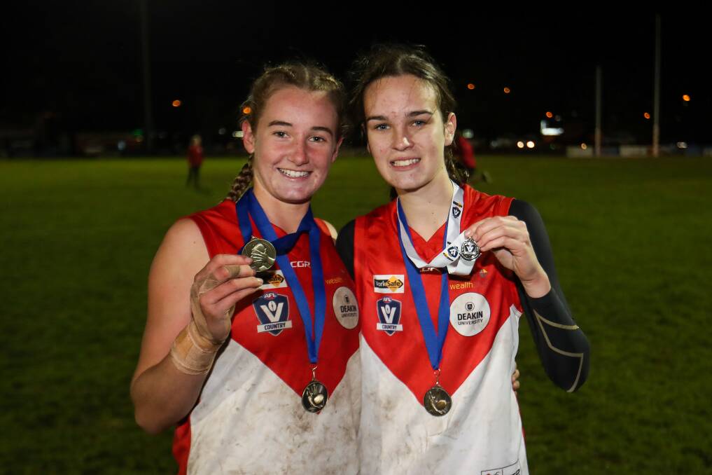 DYNAMIC DUO: Stella Bridgewater and Rosie Pickles are teammates at South Warrnambool and Greater Western Victoria Rebels. Picture: Morgan Hancock