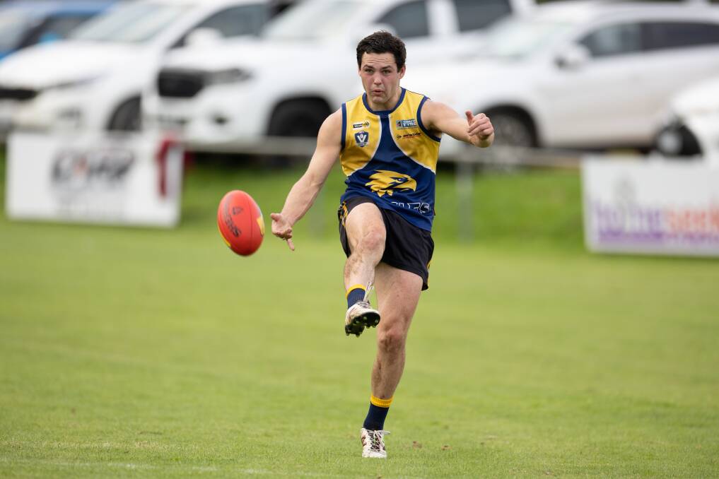 Jackson Grundy's connection with North Warrnambool Eagles stems back to childhood. Picture by Eddie Guerrero 