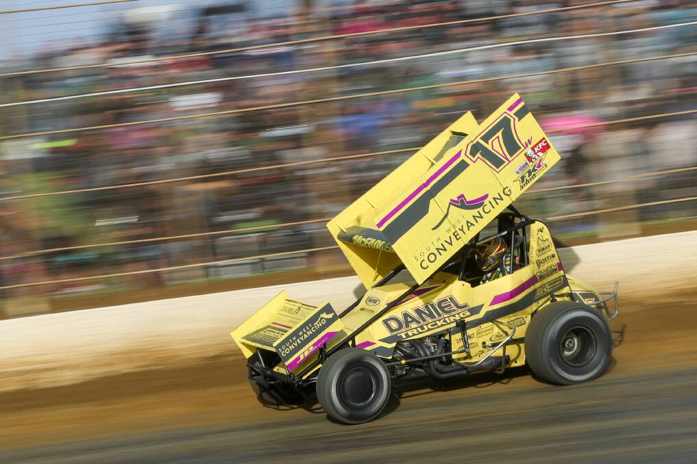 SPEEDY: James McFadden racing for Monte Motorsport during the 2020 Grand Annual Sprintcar Classic. Picture: Morgan Hancock 