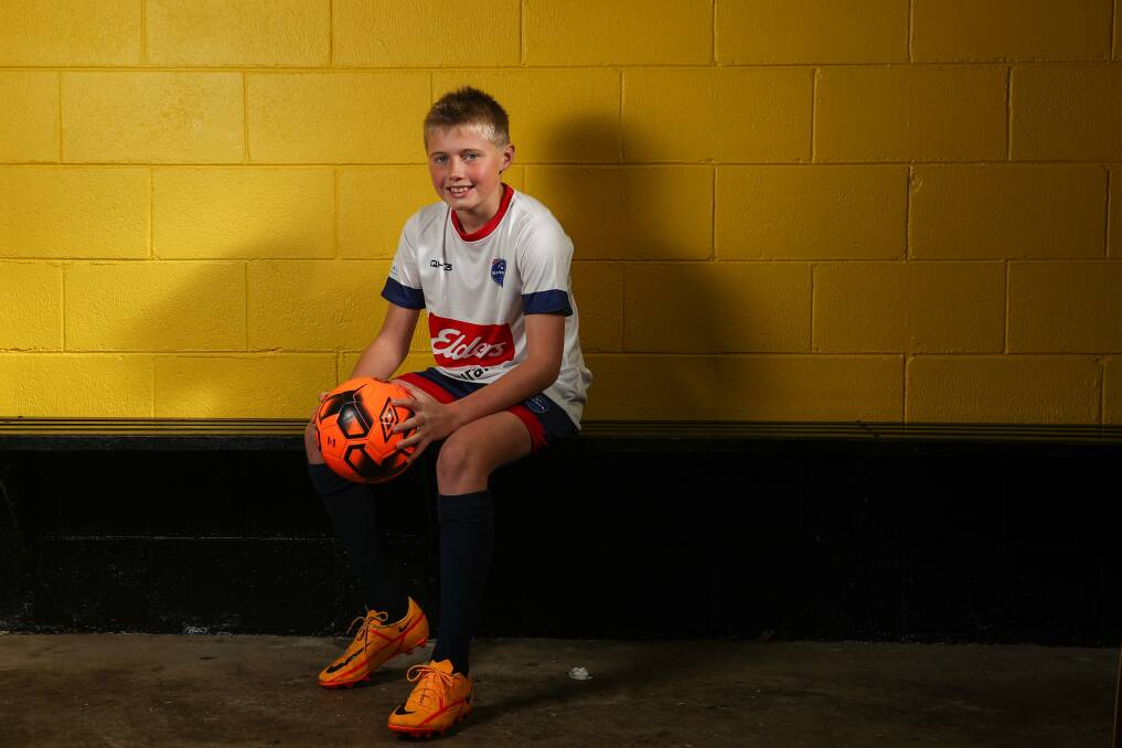 DREAM DEBUT: Lukas Boyle, 12, is excited to play for South West Victoria Football Association at the country championships. Picture: Morgan Hancock 