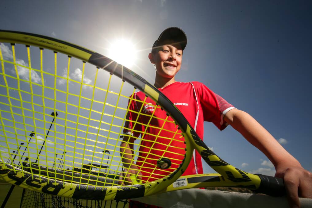 HOME-TOWN CHANCE: Max Phillips would love to win his age group at the Warrnambool Grasscourt Open. Picture: Chris Doheny 