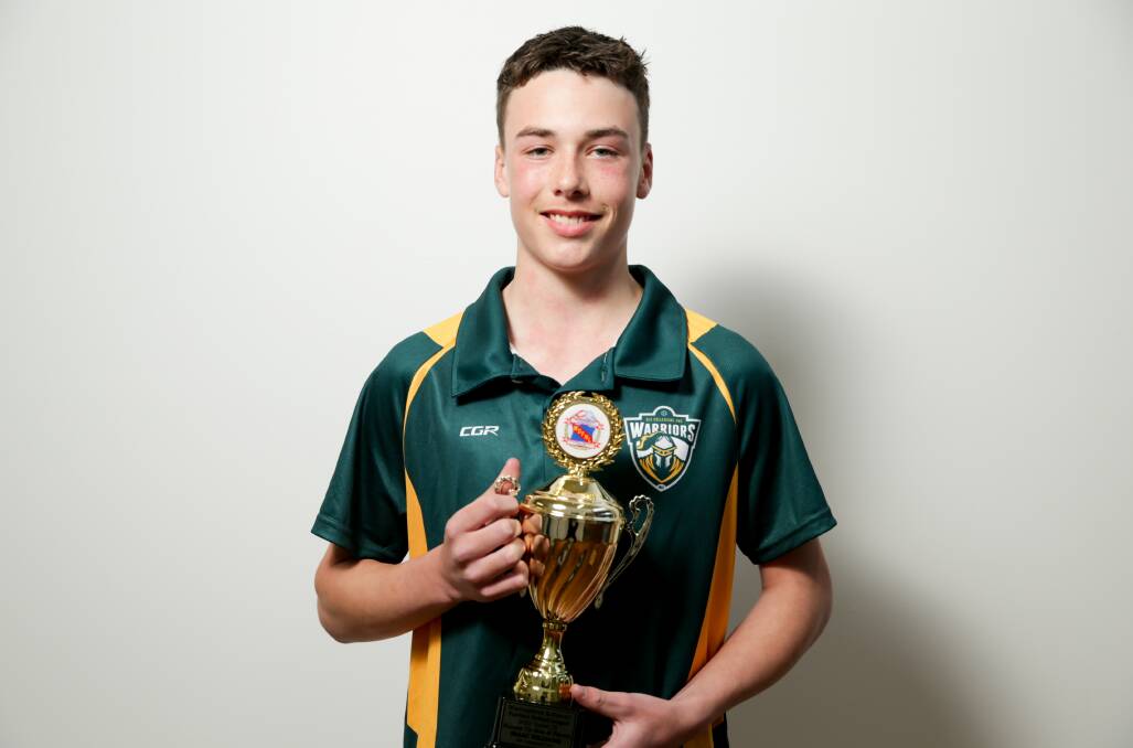 IMPRESSIVE: Old Collegians' Isaac Williams was runner-up in the WDFNL under 15 best and fairest. Picture: Chris Doheny 