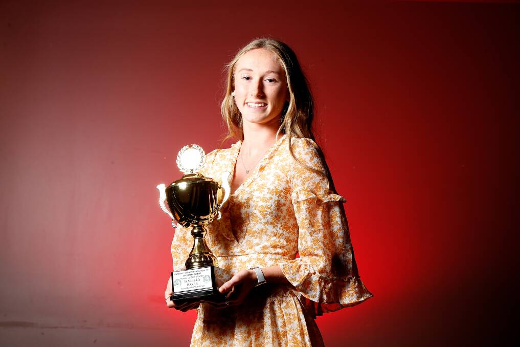MAKING A MARK: Belle Baker was runner-up in the league best and fairest in 2019, aged 16. Picture: Mark Witte 