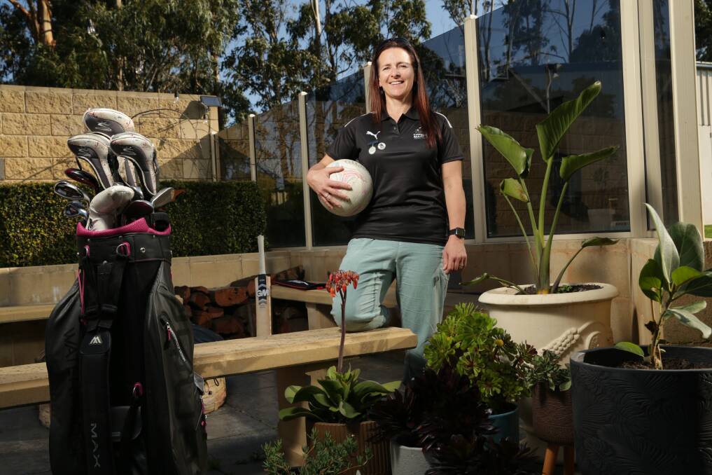SPORTY: Tracey Baker is retiring from netball but loves to play golf and cricket. Picture: Chris Doheny 
