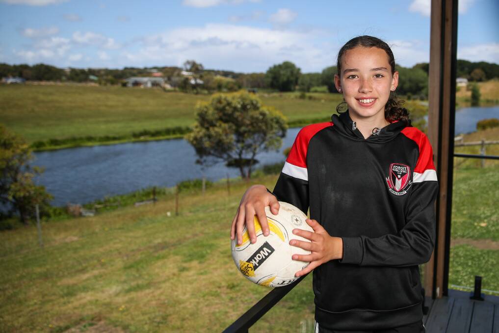 WELL PLAYED: Koroit netballer Indi O'Connor has made a School Sport Victoria under 12 netball team. Picture: Morgan Hancock 