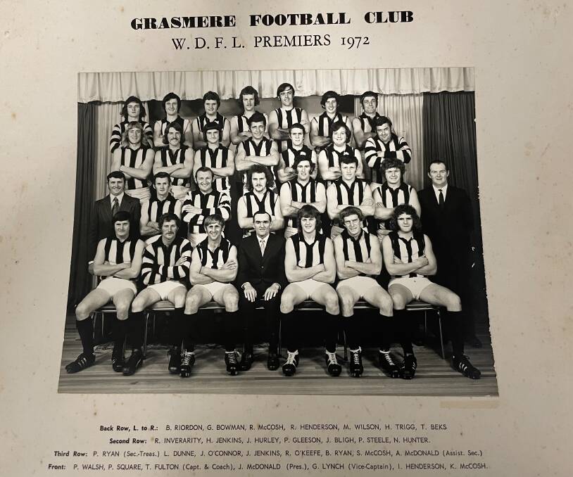 GIANT-KILLERS: Grassmere stunned Dennington to win the 1972 flag. 