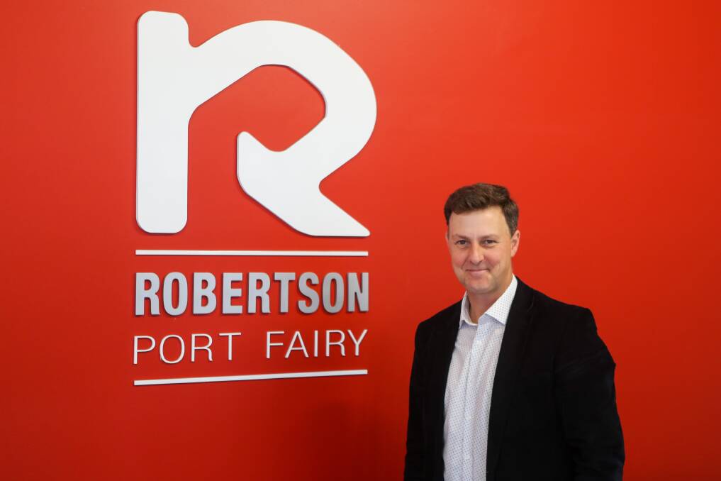 SUCCESS: Paul Ross at Robertson Real Estate in Port Fairy. Picture: Morgan Hancock 